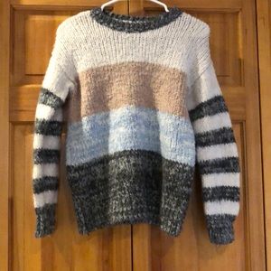 American Eagle Striped Chenille Sweater Size Small
